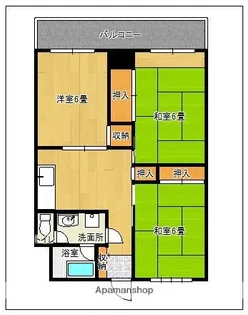 福岡県福岡市南区西長住1丁目【マンション】の間取り