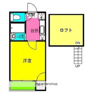 福岡県福岡市博多区竹下5丁目【アパート】の間取り