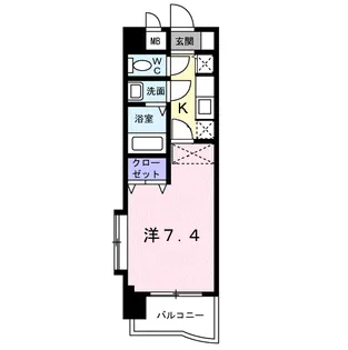 カルフール吉塚【7階】の間取り