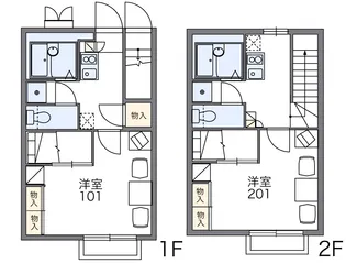 レオパレスマ・メゾン駅南【1階】の間取り