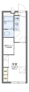 レオパレスジェイド【2階】の間取り