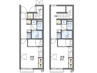 レオパレス空港南Ⅲ【207号室】の間取り