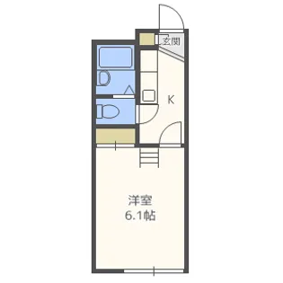 レオパレス吉住Ⅱ【1階】の間取り