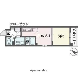 福岡県福岡市中央区平尾5丁目【マンション】の間取り