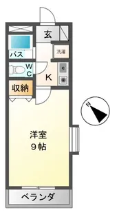 サンヒルズ平和【2階】の間取り