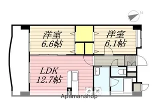 ナウヴィレッジ港【3階】の間取り