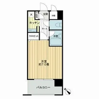 ピュアドームグラシアス大手門【0802号室】の間取り