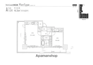 福岡県福岡市中央区清川1丁目【マンション】の間取り
