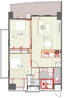 福岡県福岡市中央区薬院1丁目【マンション】の間取り