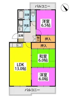 福岡県糟屋郡篠栗町大字高田【マンション】の間取り