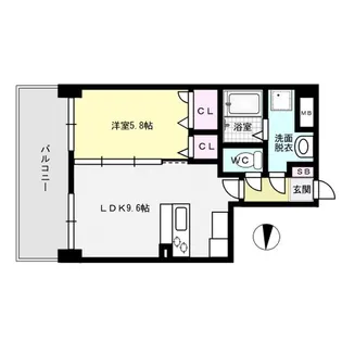 福岡県大野城市東大利1丁目【マンション】の間取り