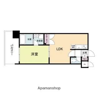 福岡県福岡市中央区薬院1丁目【マンション】の間取り