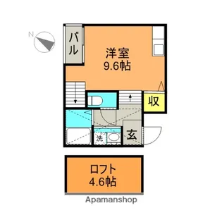 パサージュ諸岡【1階】の間取り