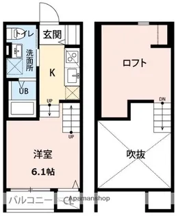 ドリテグランツ【2階】の間取り