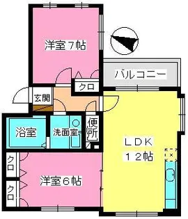 クレール今町【1階】の間取り