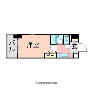福岡県福岡市中央区天神5丁目【マンション】の間取り