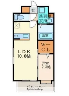 ルホソ山王【2階】の間取り