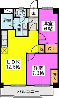 福岡県太宰府市吉松3丁目【マンション】の間取り