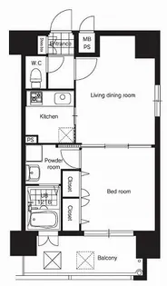 エンクレスト日赤通り【10階】の間取り