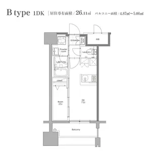 エンクレスト博多STYLE【6階】の間取り