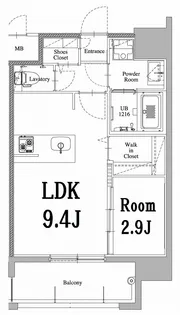 エンクレスト天神LARK【11階】の間取り