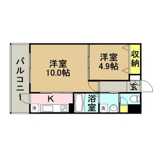 S−FORT筑紫通り【4階】の間取り
