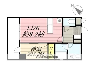 YMP駅南【3階】の間取り