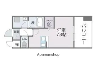 トラストレジデンス博多駅南【8階】の間取り