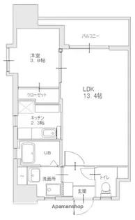 福岡県福岡市博多区比恵町【マンション】の間取り