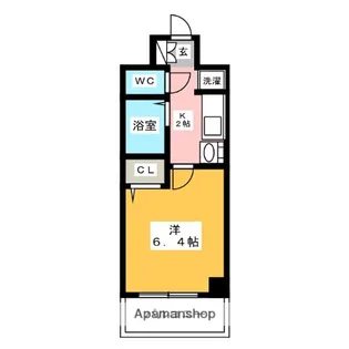 エステムコート博多・祇園ツインタワーファーストステージ【13階】の間取り