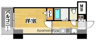 エステムコート博多・祇園ツインタワーファーストステージ【2階】の間取り