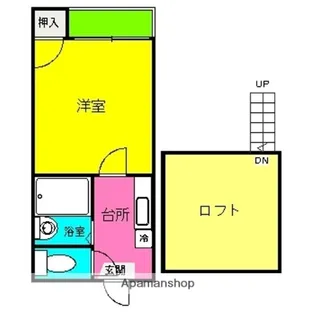 コンフォルト博多Ⅰ【2階】の間取り