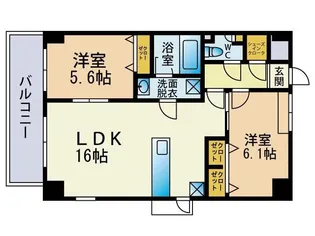 カーサM【4階】の間取り