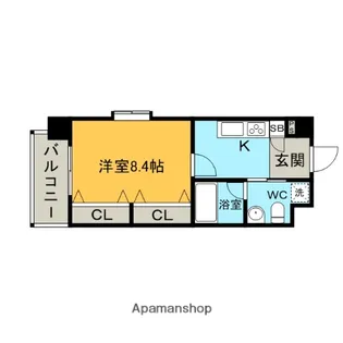 オーキッドレジデンス上呉服【5階】の間取り