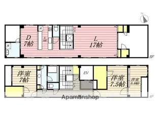 ジョイフル・ミント【4階】の間取り