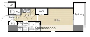 VOLARE HAKATA【6階】の間取り