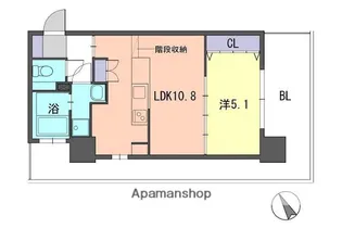 福岡県福岡市博多区住吉3丁目【マンション】の間取り