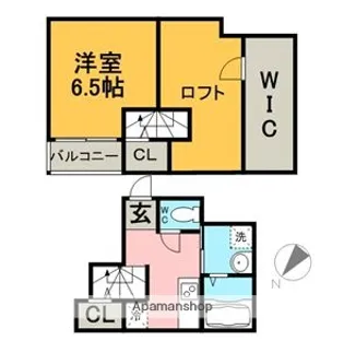 コンフォルテ博多【1階】の間取り