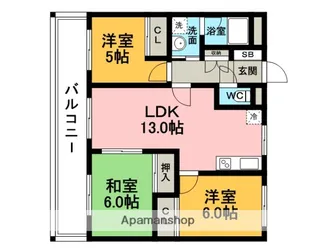 ロマンス・リコ【2階】の間取り