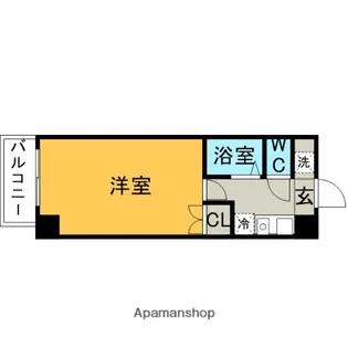 サンスカイ北天神【4階】の間取り