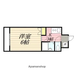 サンスカイ北天神【2階】の間取り