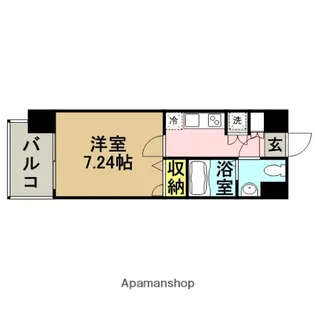 サヴォイ ザ・パームストリート【5階】の間取り