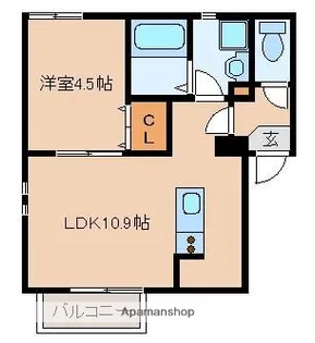 リテラ博多イーストⅠ【2階】の間取り