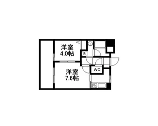 リアンシエルブルー東公園【6階】の間取り