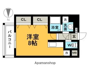 リファレンス東公園【6階】の間取り