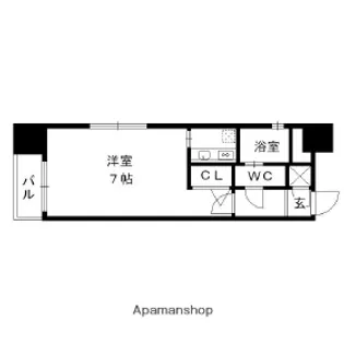 エステートモア祇園【11階】の間取り