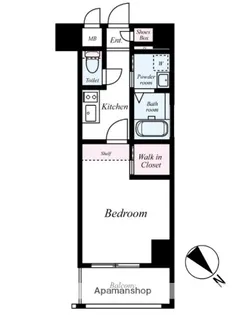 エンクレスト祇園【6階】の間取り