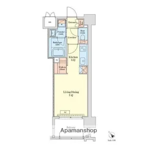 RJRプレシア千代県庁口駅前【7階】の間取り