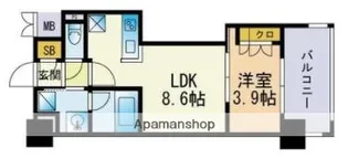 RJRプレシア千代県庁口駅前【7階】の間取り