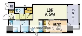 RJRプレシア千代県庁口駅前【5階】の間取り